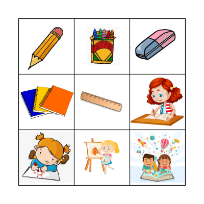 SCHOOL ITEMS Bingo Card