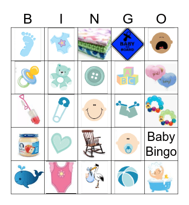 BABY SHOWER Bingo Card