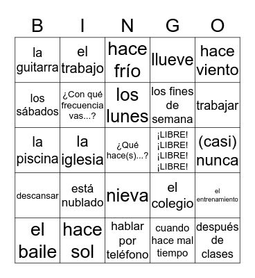 S1A - C3L2 Bingo Card