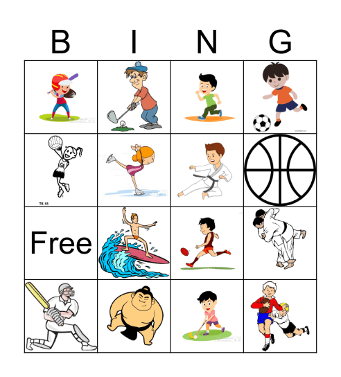 Sports スポーツ Bingo Card