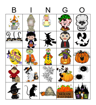 Halloween Bingo Card