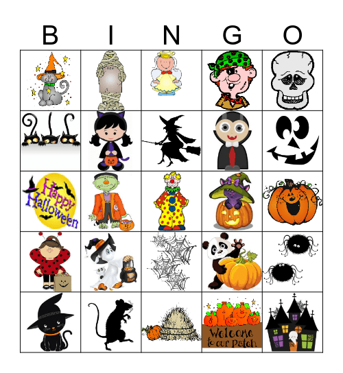 Halloween Bingo Card