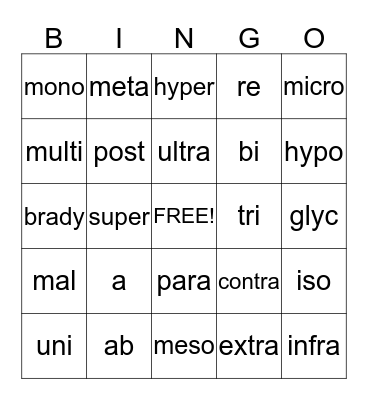 Certified Nurse Assistant Bingo Card