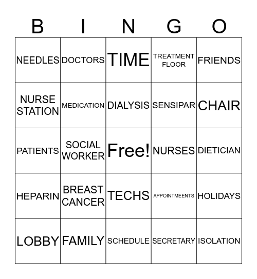 WORD Bingo Card