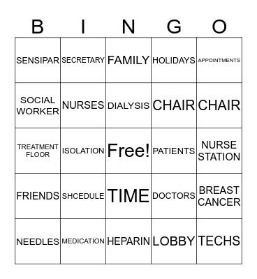 WORD Bingo Card