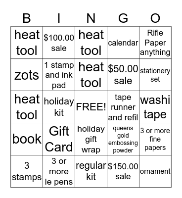 Sunday Funday!!! Bingo Card