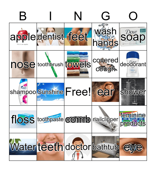 hygiene bingo Card