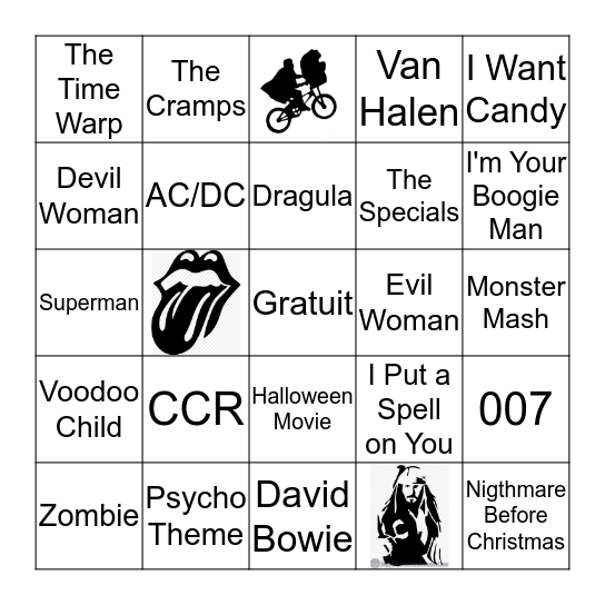 Halloween  Bingo Card