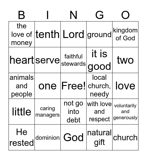 REVIEW Bingo Card