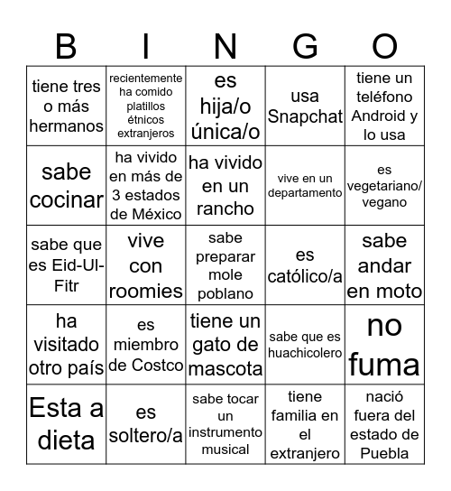 Bingo en tu idioma