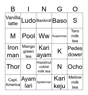 Bingo Card