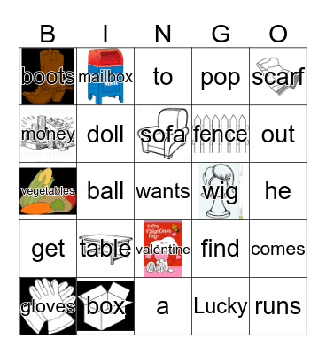 wordlist 6 Bingo Card