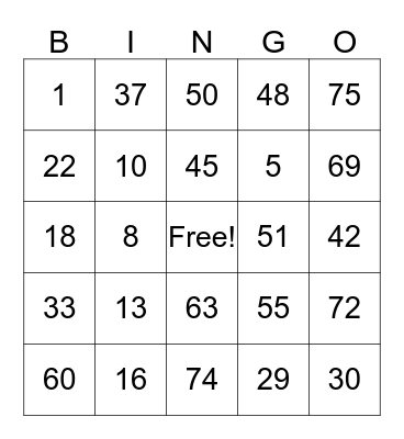 PHARR *BAYNES FAMILY 2018 Bingo Card