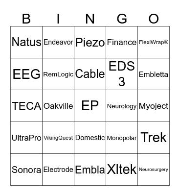 NATUS Bingo Card