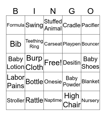 Touchdown Bingo Card