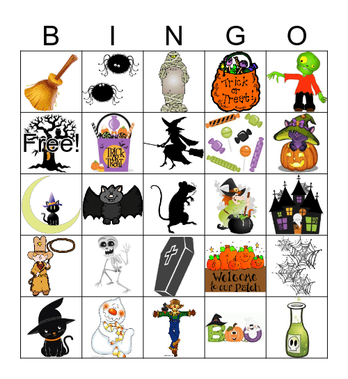 Halloween Bingo Card