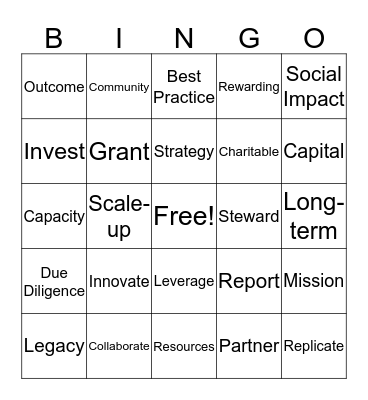 Lingo Bingo Card