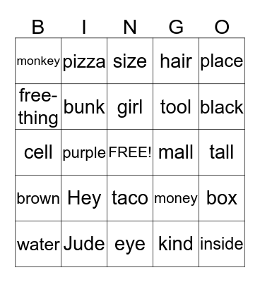 Emerging Technologies Bingo Card