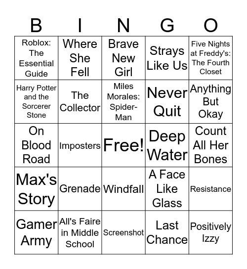 Book Fair Bingo!! Bingo Card