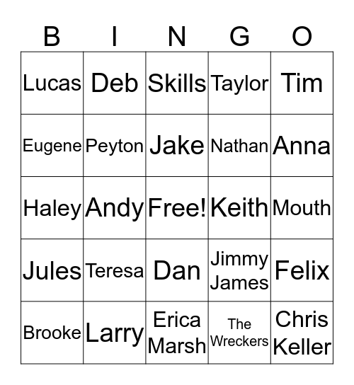 Seasons 1 & 2 OTH Bingo Card