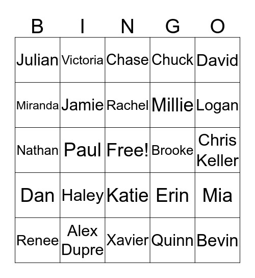 Seasons 7-8-9 OTH Bingo Card