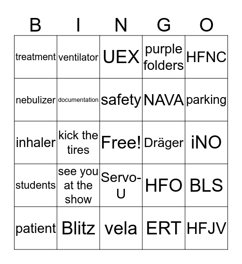 RC Week Huddle BINGO Card