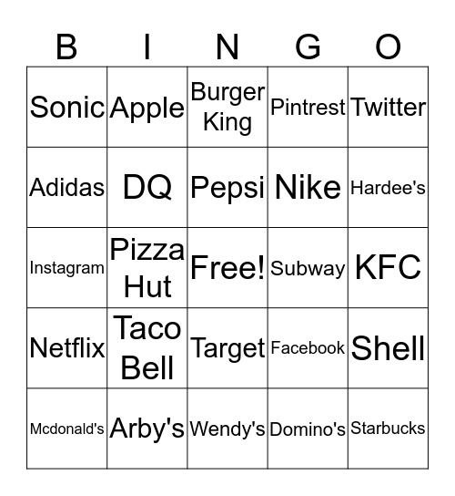 Logo's Bingo Card