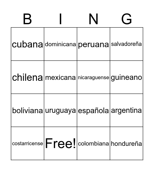 epic bingo card  Bingo Card