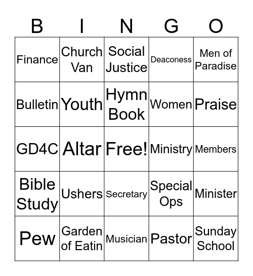 PMBC Bingo Card