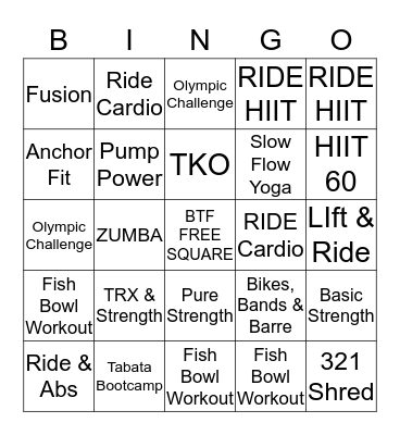 B R I D G E Bingo Card