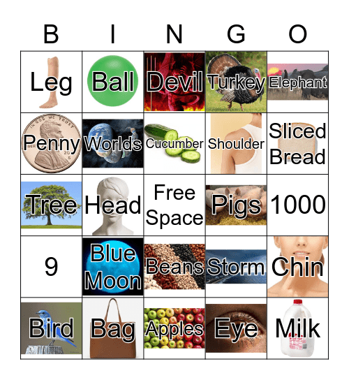 BINGO: Common Expressions Bingo Card