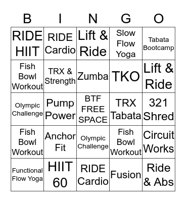 B R I D G E Bingo Card