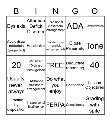 IT Review Bingo Card