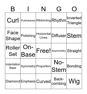 Design Principles Bingo Card