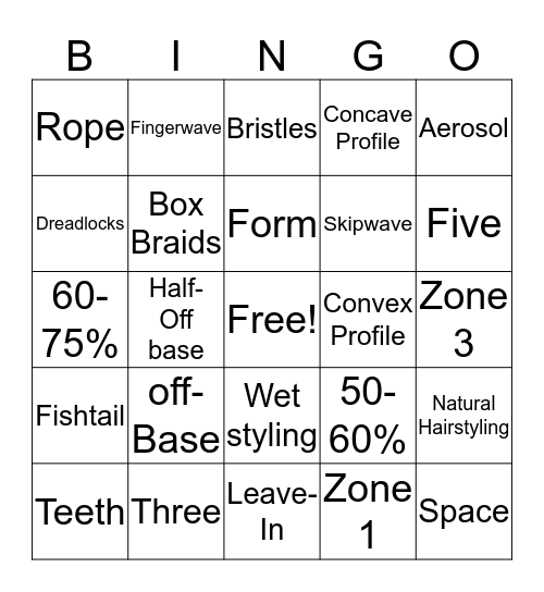 Design Principles  Bingo Card