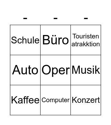 Internationalismen Bingo Card