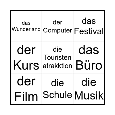 Internationalismen Bingo Card