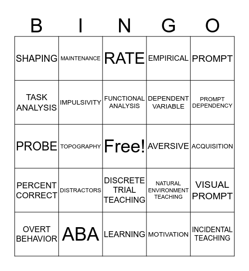 WHAT S THE WORD Bingo Card