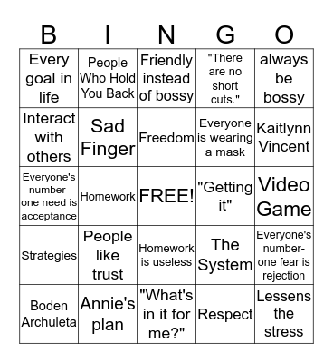 You Either Get It Or You Don't Bingo Card