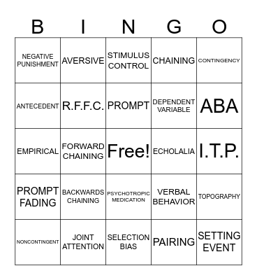 whats the word? Bingo Card