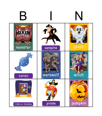 Halloween Bingo Card