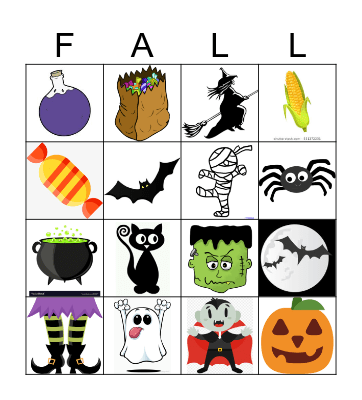 Fall Frenzy Bingo Card