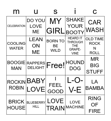 Vintage Bingo Card