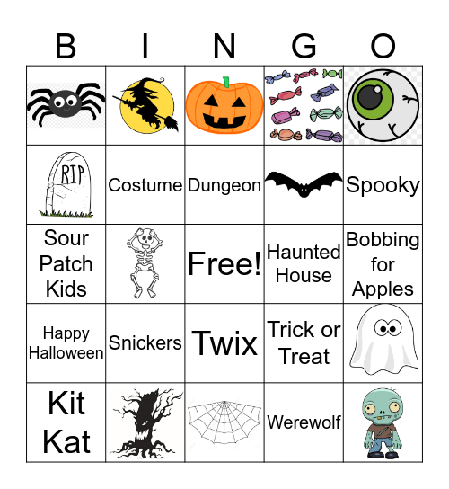 Halloween Bingo Card