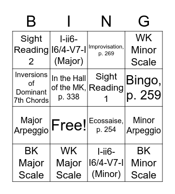 Bingo: 156.2 Bingo Card