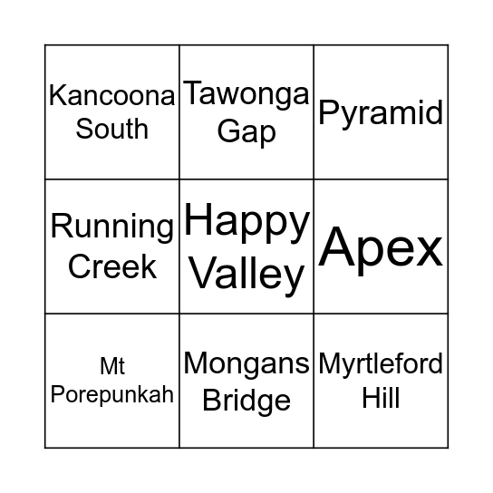 Bright Pingo! Level 3 Bingo Card