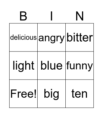 Greek/Australian Bingo Card
