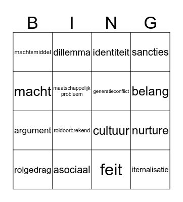 Bingo Card