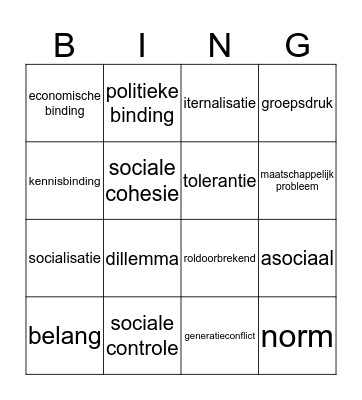 Bingo Card