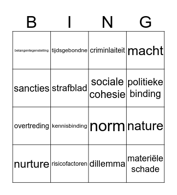 Bingo Card